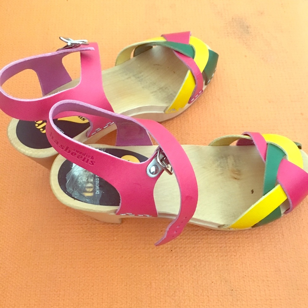 Swedish hasbeens Women's Kringlan Platform Sandal